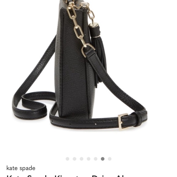 Kate Spade Kingston Drive Alessa Black Crossbody with Gold Accents - Picture 2 of 5